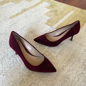 Vince Camuto Velvet Kitten Heels